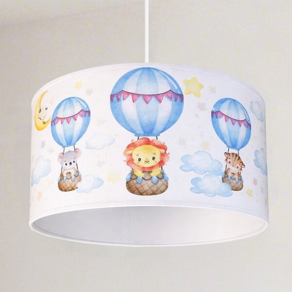 Brilagi - LED детски полилей на кабел BOBO 1xE27/60W/230V диаметър 35 см бял/животни