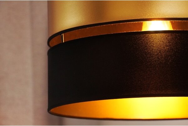 Brilagi - Пендел ROYAL 1xE27/15W/230V Ø 40 см черен/златист