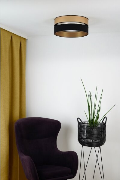 Brilagi - LED Плафониера ROYAL LED/24W/230V Ø 45 см черен/златист