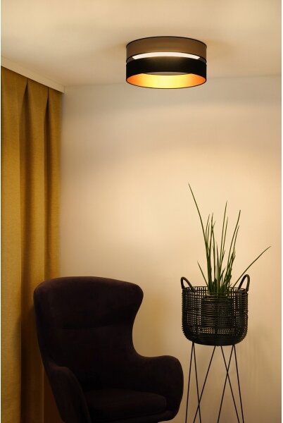 Brilagi - LED Плафониера ROYAL LED/24W/230V Ø 45 см черен/златист