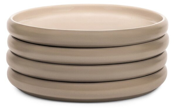 Бежови глинени чинии в комплект 4 бр. ø 22 cm Terra Rondo – Bonami Selection