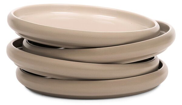Бежови глинени чинии в комплект 4 бр. ø 22 cm Terra Rondo – Bonami Selection
