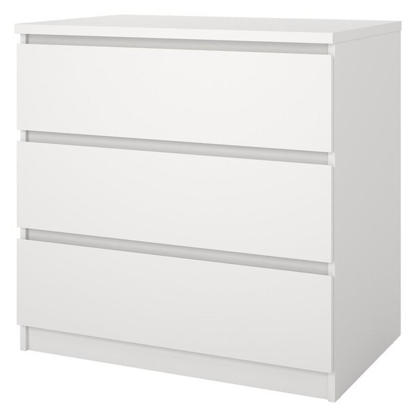 Бял скрин 77x76x50 cm Naia – Tvilum