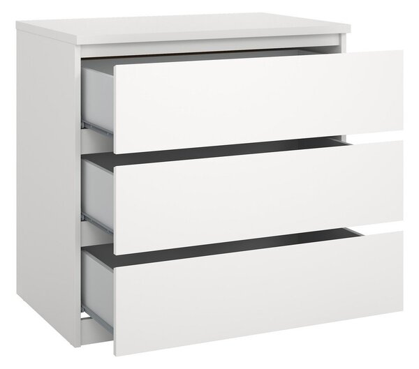 Бял скрин 77x76x50 cm Naia – Tvilum