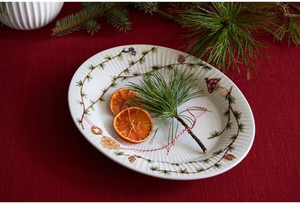 Порцеланова тава с коледен мотив 22,5x28,5 cm Hammershøi Christmas – Kähler Design
