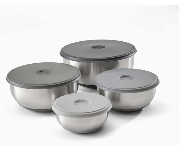 Комплект купи 4 бр. от неръждаема стомана в сребрист цвят ø 28,5 cm Nest Prep&Store – Joseph Joseph