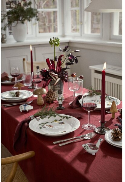 Бяла порцеланова чиния с коледен мотив ø 27 cm Hammershøi Christmas – Kähler Design