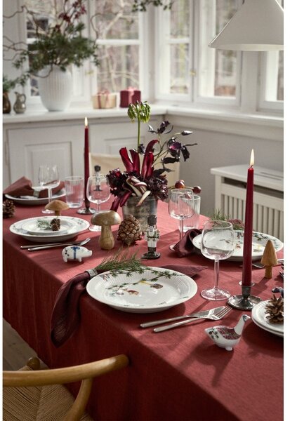 Бяла порцеланова чиния с коледен мотив ø 27 cm Hammershøi Christmas – Kähler Design