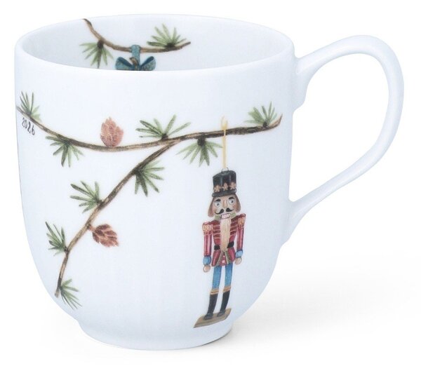 Бяла порцеланова чаша с коледен мотив 330 ml Hammershøi Christmas – Kähler Design