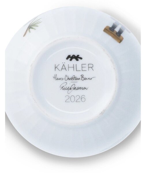 Бяла порцеланова чаша с коледен мотив 330 ml Hammershøi Christmas – Kähler Design