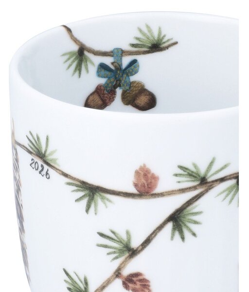 Бяла порцеланова чаша с коледен мотив 330 ml Hammershøi Christmas – Kähler Design