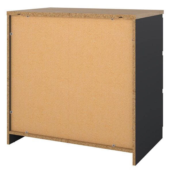 Тъмносив скрин 77x76x50 cm Naia – Tvilum