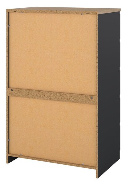 Тъмносив скрин 77x121x50 cm Naia – Tvilum