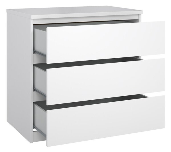 Бял скрин 77x76x50 cm Naia – Tvilum