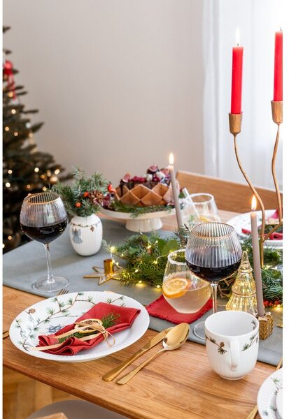 Бяла порцеланова чаша с коледен мотив 330 ml Hammershøi Christmas – Kähler Design
