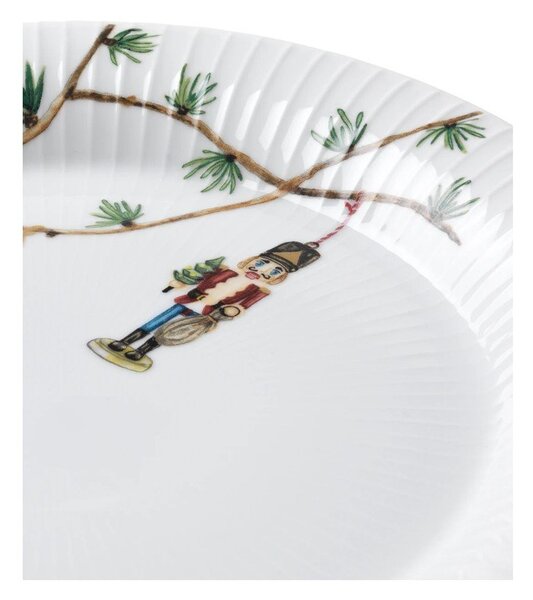 Бяла порцеланова чиния с коледен мотив ø 27 cm Hammershøi Christmas – Kähler Design