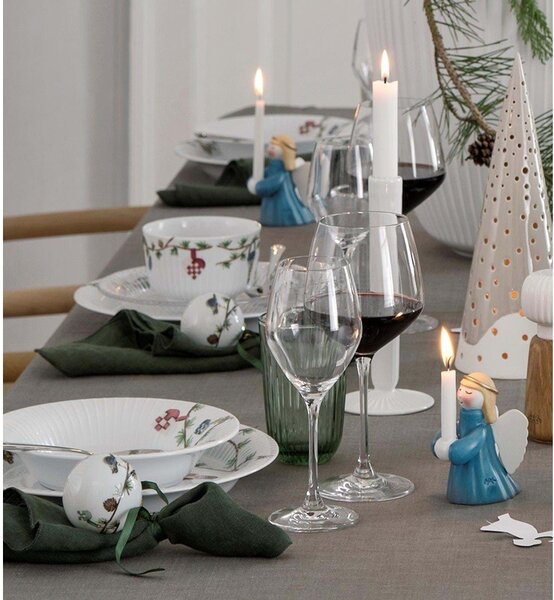 Бяла супена порцеланова чиния с коледен мотив ø 21 cm Hammershøi Christmas – Kähler Design