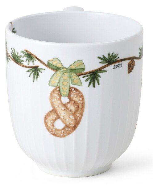 Бяла порцеланова чаша с коледен мотив 330 ml Hammershøi Christmas – Kähler Design