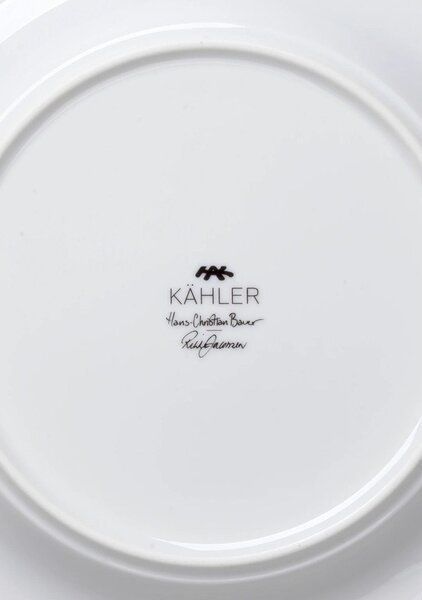 Бяла десертна порцеланова чиния с коледен мотив ø 19 cm Hammershøi Christmas – Kähler Design