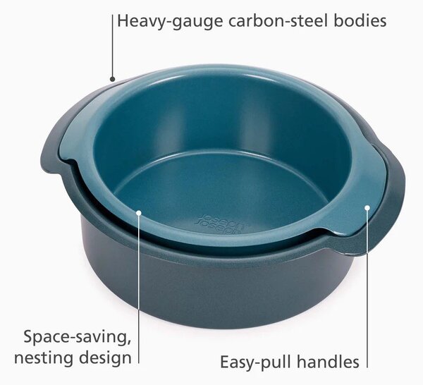Стоманена форма за торта 2 бр. ø 27 cm Nest™ Bake – Joseph Joseph