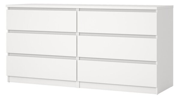 Бял скрин 154x76x50 cm Naia – Tvilum