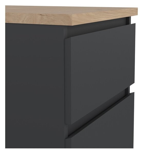 Тъмносив скрин 40x111x50 cm Naia – Tvilum