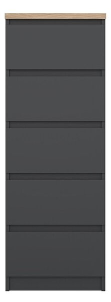 Тъмносив скрин 40x111x50 cm Naia – Tvilum