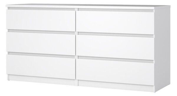 Бял скрин 154x76x50 cm Naia – Tvilum