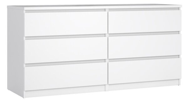 Бял скрин 154x76x50 cm Naia – Tvilum