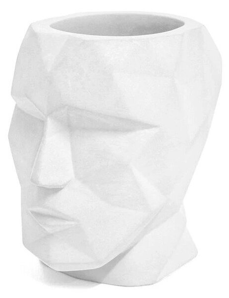 Бял органайзер за канцеларски материали от цимент Head – Balvi