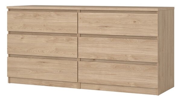Скрин от декор от дъб в естествен цвят 154x76x50 cm Naia – Tvilum