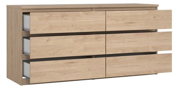 Скрин от декор от дъб в естествен цвят 154x76x50 cm Naia – Tvilum