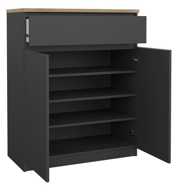 Тъмносив скрин 80x100x40 cm Naia – Tvilum