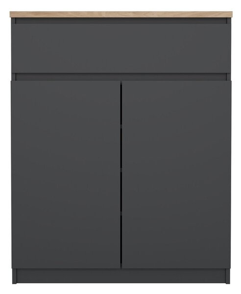 Тъмносив скрин 80x100x40 cm Naia – Tvilum