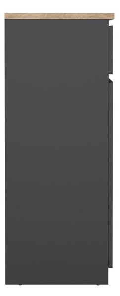 Тъмносив скрин 80x100x40 cm Naia – Tvilum