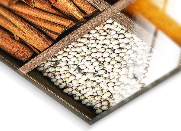 Картина върху стъкло 30x30 cm Spices Box – Styler
