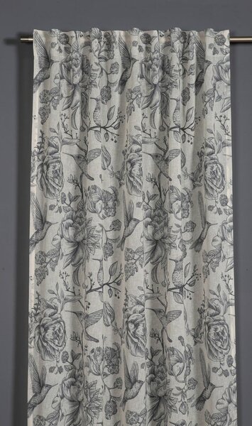 Сива завеса 135x245 cm Birds and Roses – Sehlbach