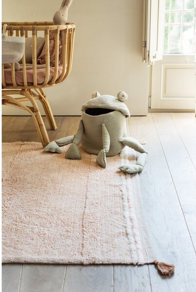 Светлозелена текстилна детска кошница за играчки ø 23x35 cm Fred the Frog – Lorena Canals