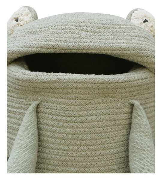 Светлозелена текстилна детска кошница за играчки ø 23x35 cm Fred the Frog – Lorena Canals