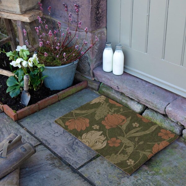 Изтривалка от кокосови влакна 40x60 cm William Morris Rose – Artsy Doormats