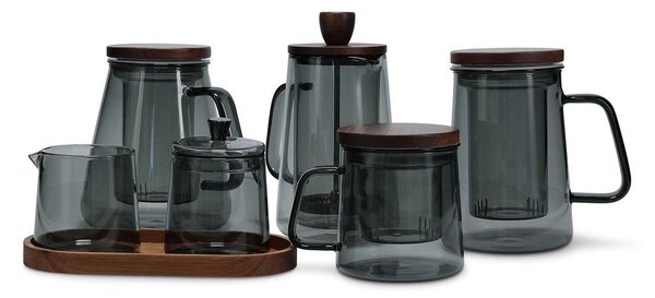 Сива стъклена кана за кафе 350 ml Luma – S|P Collection