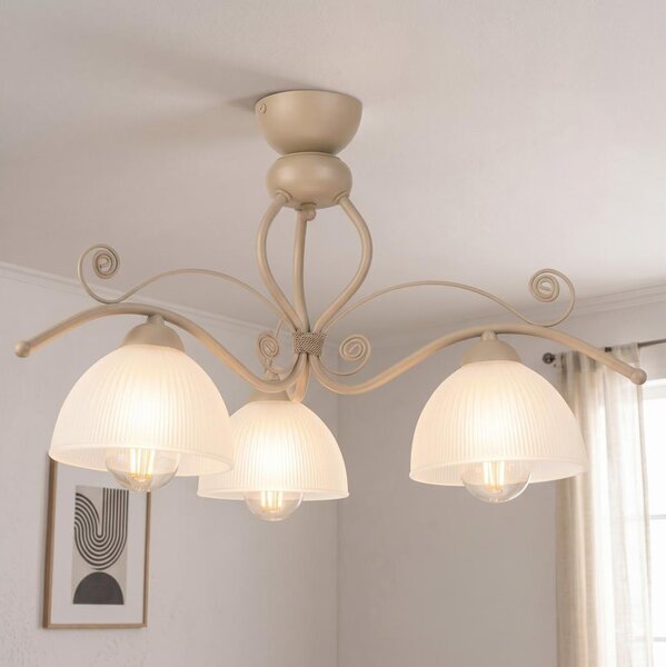 Brilagi - Полилей за повърхностен монтаж ANTICO MODERN 3xE27/60W/230V бежов