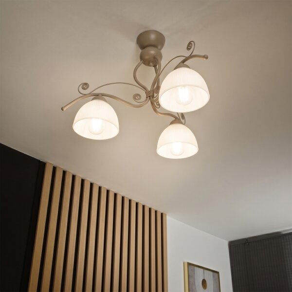 Brilagi - Полилей за повърхностен монтаж ANTICO MODERN 3xE27/60W/230V бежов