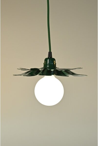 Bohemia-Design - Полилей на кабел 1xE27/60W/230V, зелен