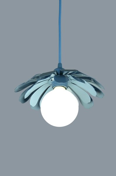 Bohemia-Design - Полилей на кабел 1xE27/60W/230V в синьо