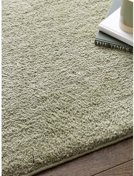 Зелен килим подходящ за пране 80x150 cm Super Snug – Asiatic Carpets