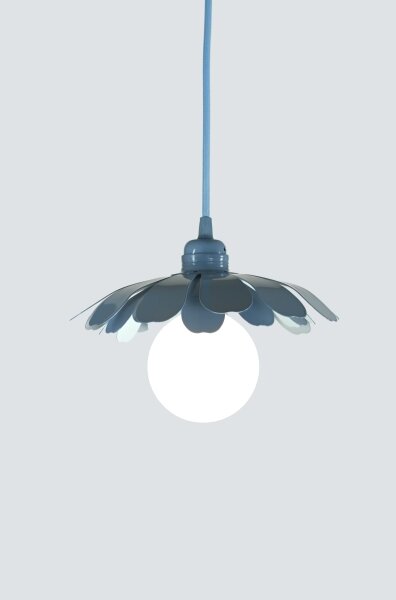 Bohemia-Design - Полилей на кабел 1xE27/60W/230V в синьо