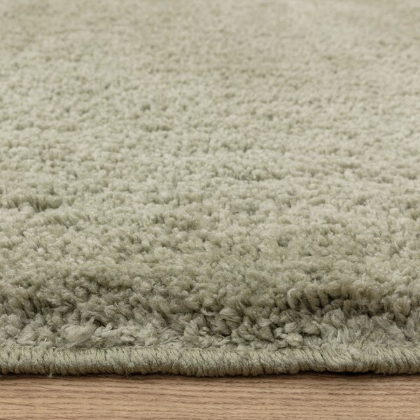 Зелен килим подходящ за пране 80x150 cm Super Snug – Asiatic Carpets