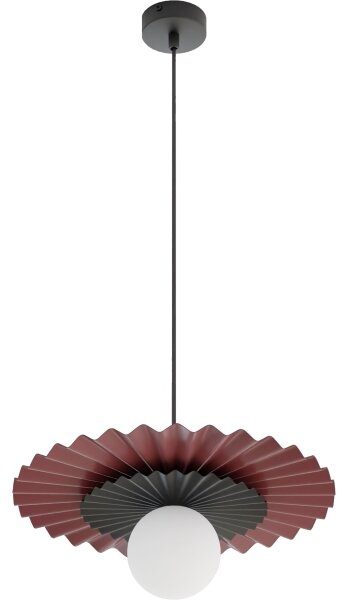 Полилей на кабел UMBRA 1xG9/8W/230V черен/червен