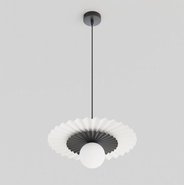 Полилей с кабелно окачване UMBRA 1xG9/8W/230V черен/бял